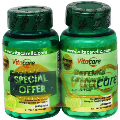 Vitacare Garcinia Cambogia 1600mg 2X20 Capsules (Offer Pack) image number 0