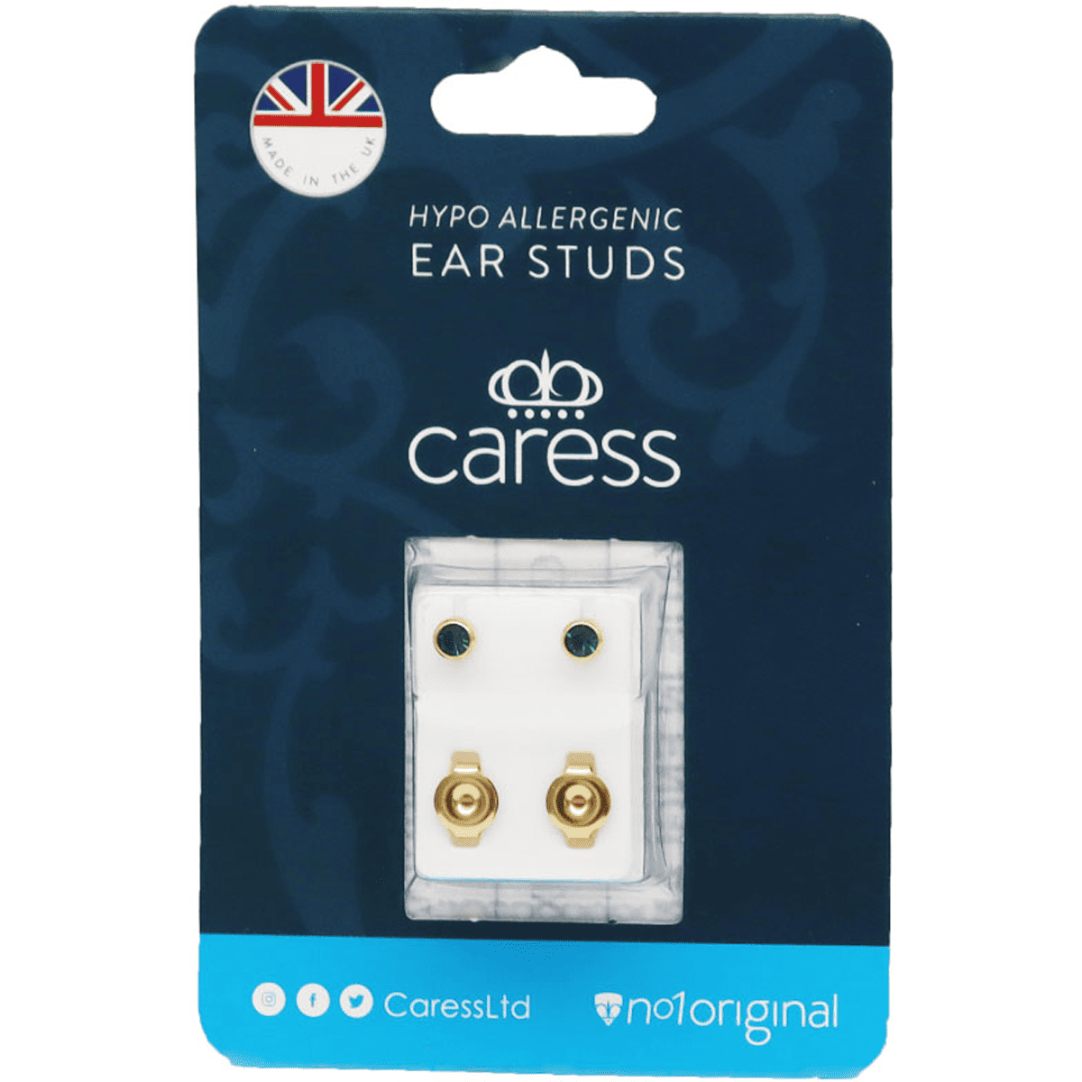 Caress Ear Studs Ruby/18 image number 0