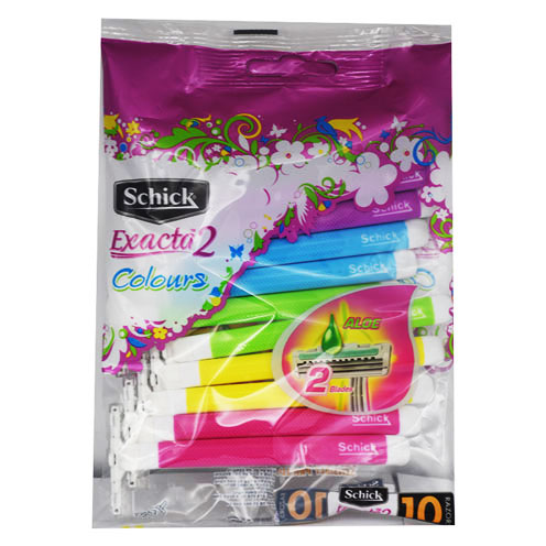 Schick Exacta 2 Colours 10 Razors image number 0