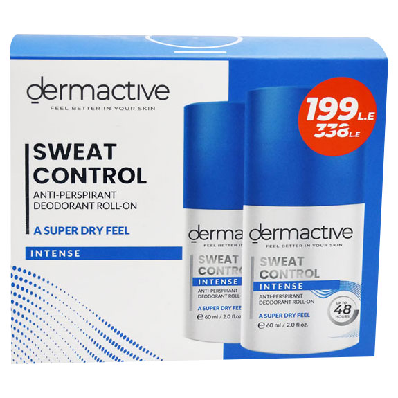 Dermactive Intense Deodorant Roll On 2x60ml - 199Le (Offer Pack) image number 0