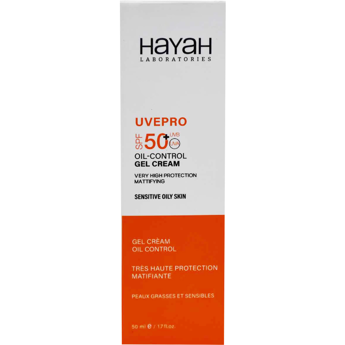 Hayah Uvepro SPF(50+) Oil Control Gel Cream 50 ml image number 0