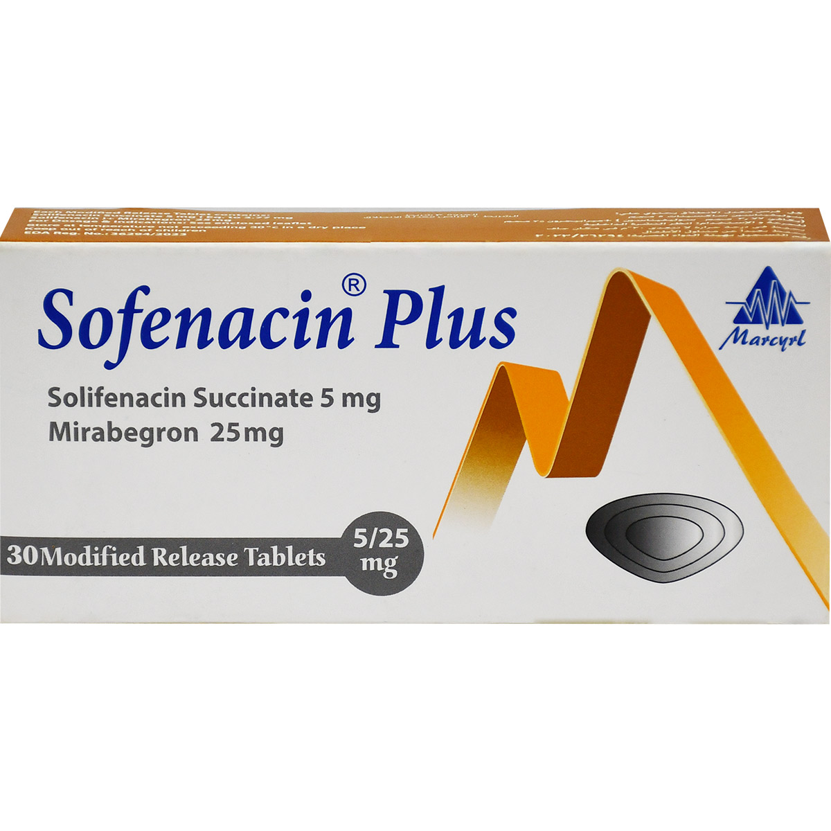 Sofenacin Plus 5/25 mg 30 Tablets image number 0