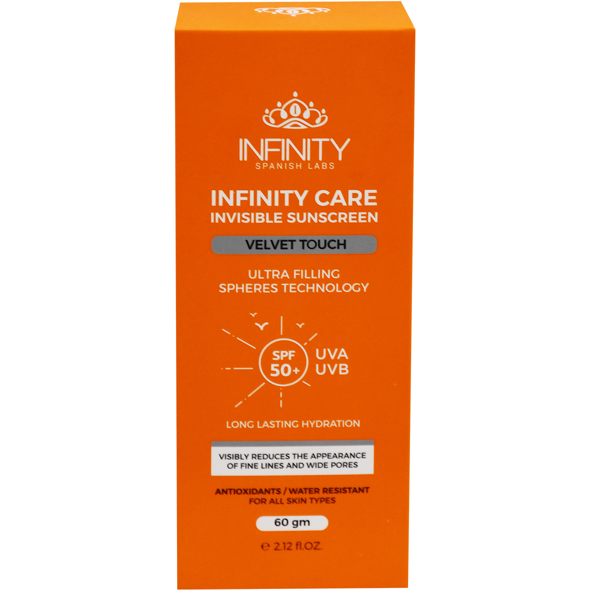 Infinity Care Velvet Touch Sunscreen SPF(50+) Gel 60 gm image number 0