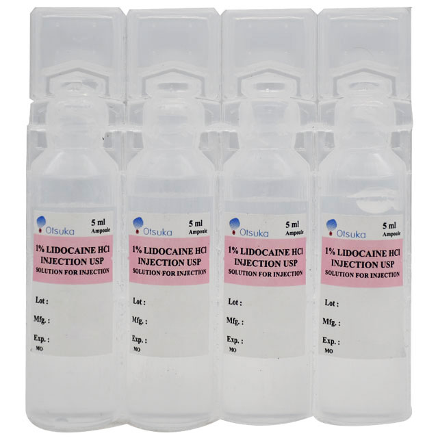 Lidocaine HCl 1% 5ml 1 Vial (Otsuka) image number 0