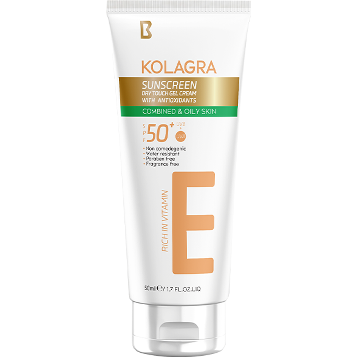 Kolagra E Sunscreen SPF (50+) Gel Cream 50ml image number 0