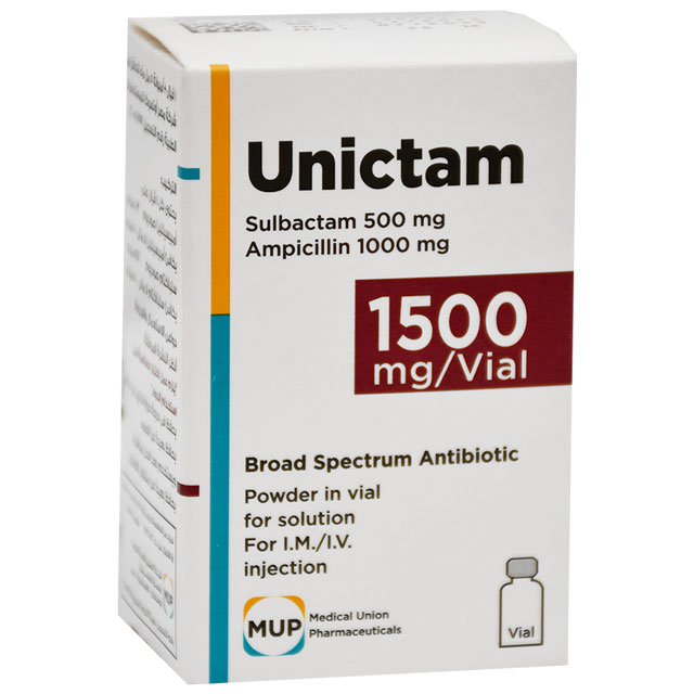 Unictam 1500mg 1 Vial image number 0