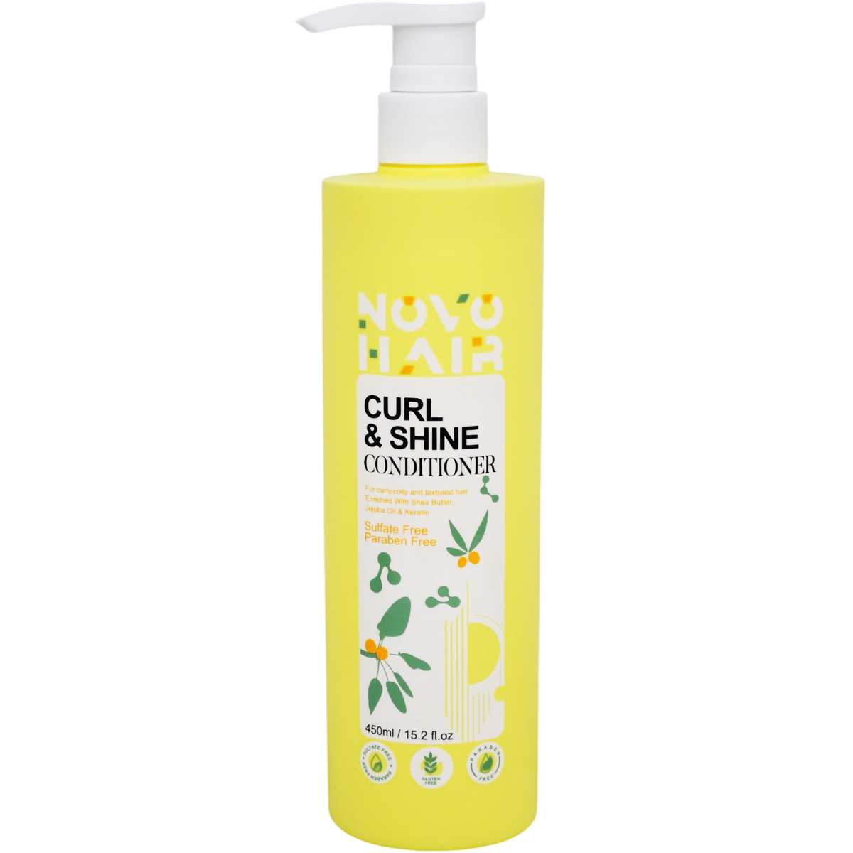 Novo Hair Curl and Shine Conditioner 450ml image number 0