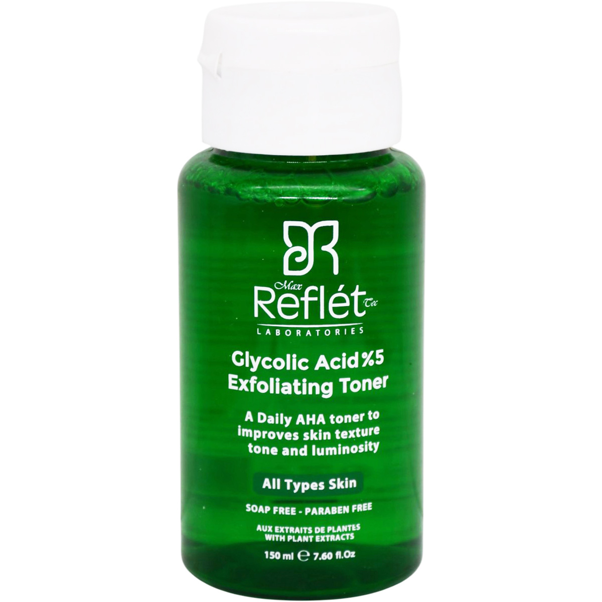 Max Reflet Glycolic Acid 5% Exfoliating Toner 150ml image number 0