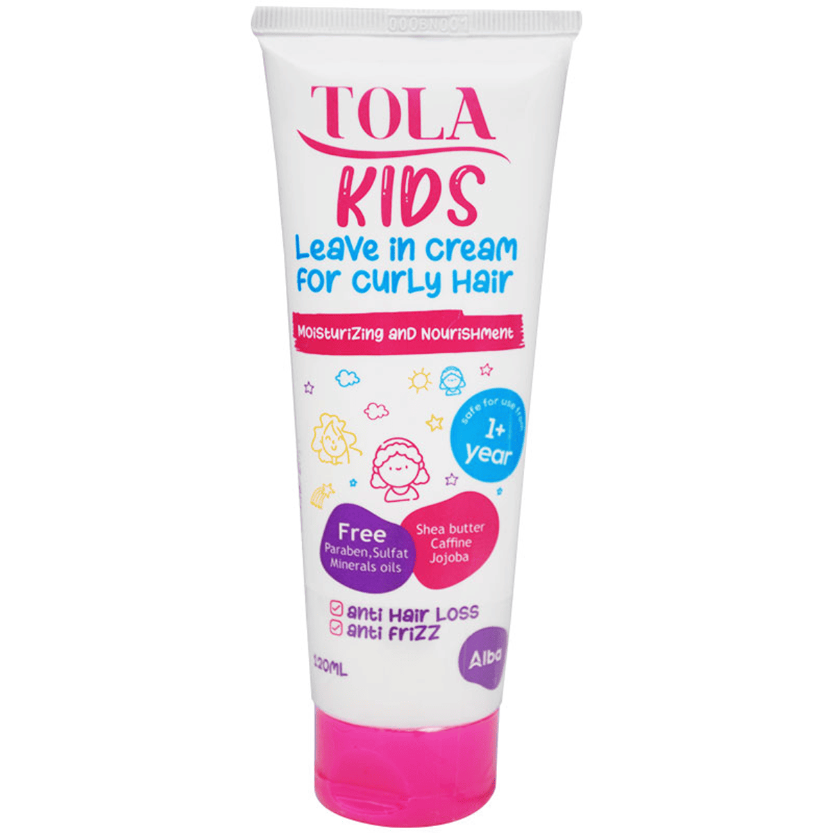 Tola Kids Leave In Cream For Curly Hair 120ml image number 0
