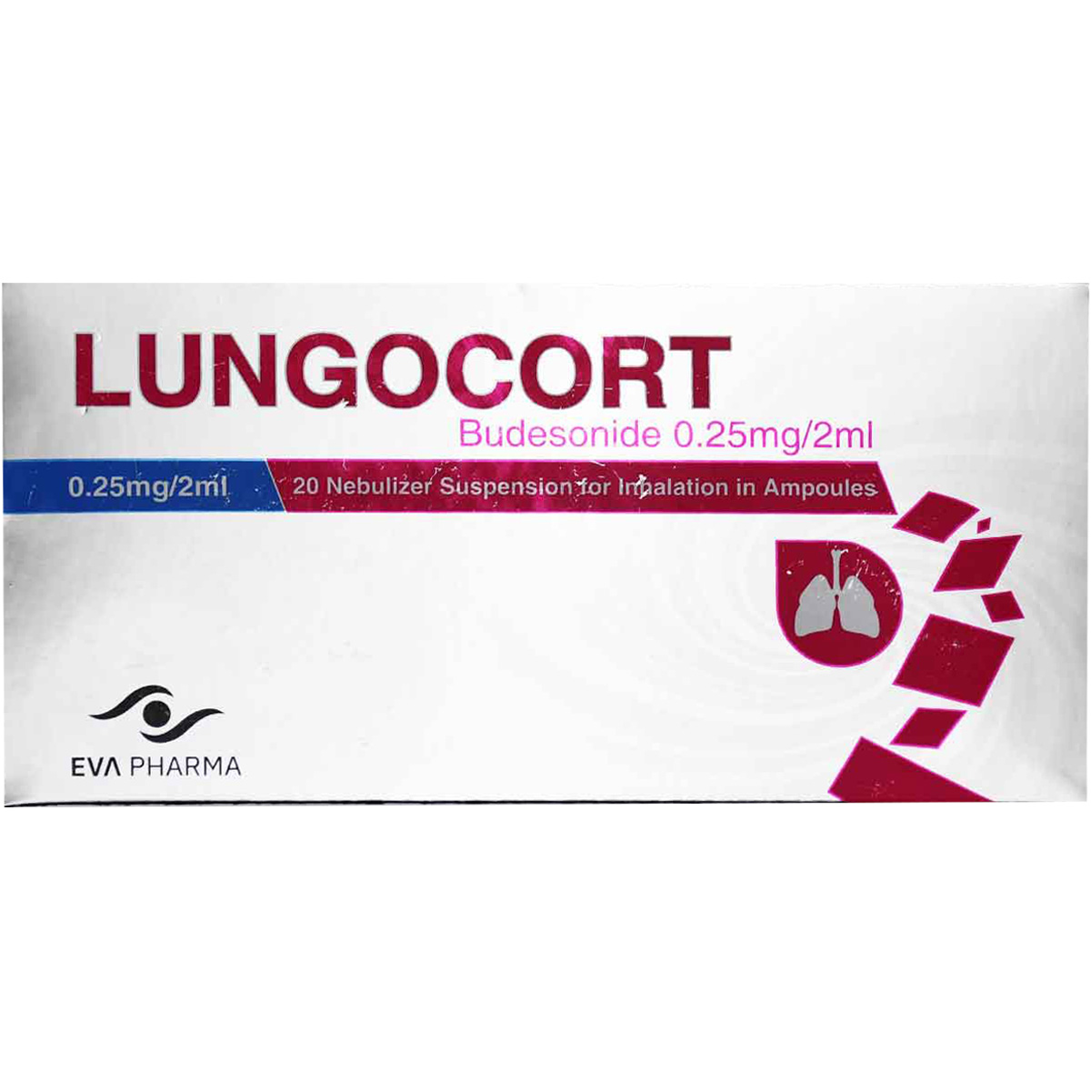Lungocort (Nebulizer Suspension for Inhalation) 0.25 mg/2 ml 20 Ampoules image number 0