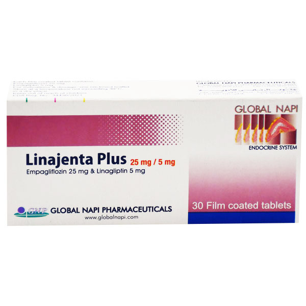 Linajenta Plus 25mg/5mg 30 Film Coated Tablets image number 0