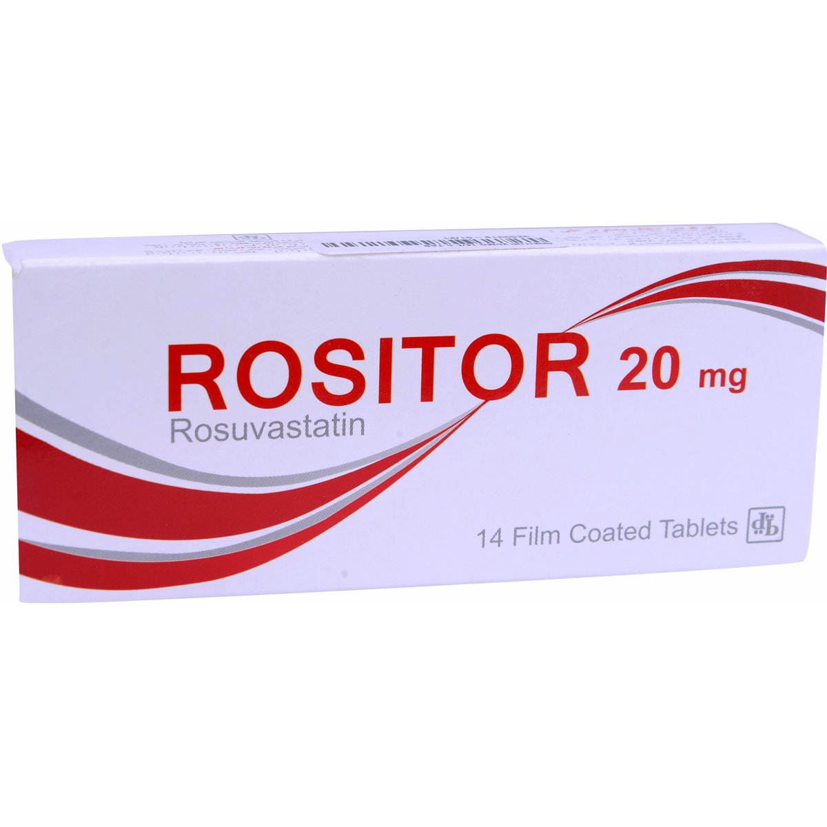Rositor 20mg 14 Film Coated Tablets image number 0