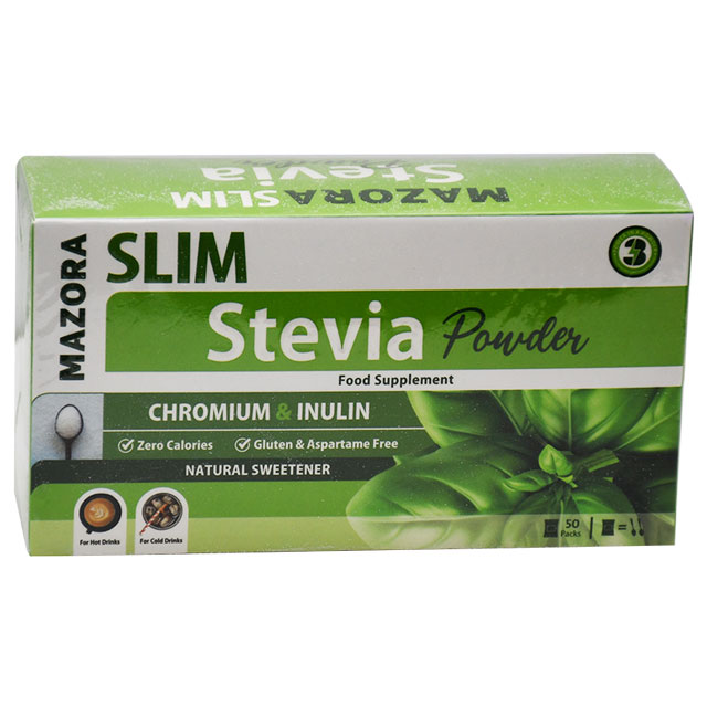 Mazora slim Stevia Zero Calorie Sweetener 50 Sachets image number 0