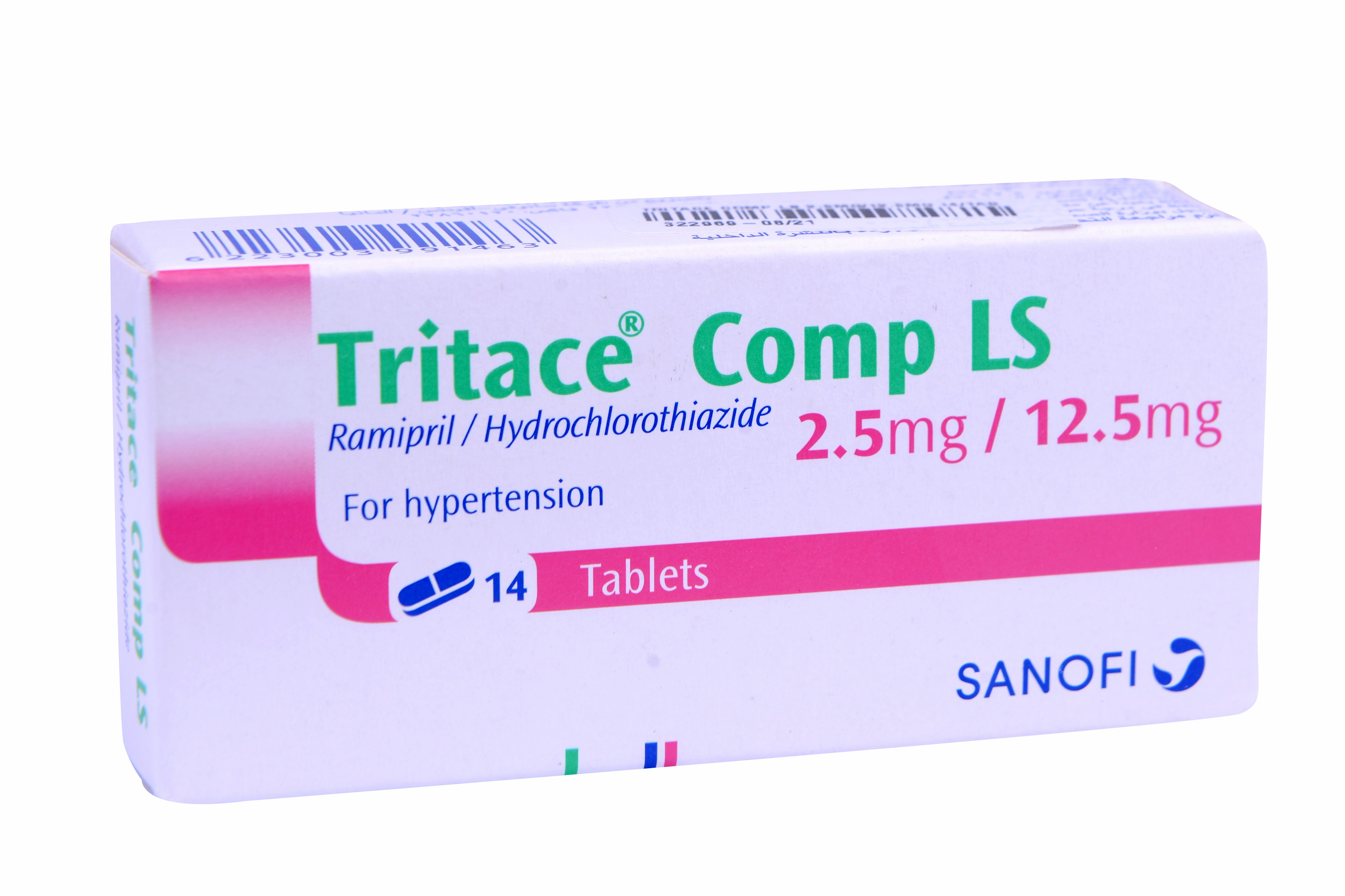 Tritace Comp Ls 2.5Mg/12.5mg 14 Tablets image number 0