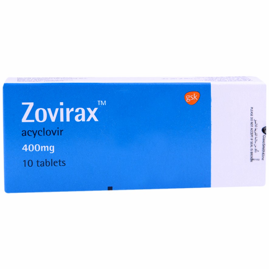 Zovirax 400mg 10 Tablets image number 0