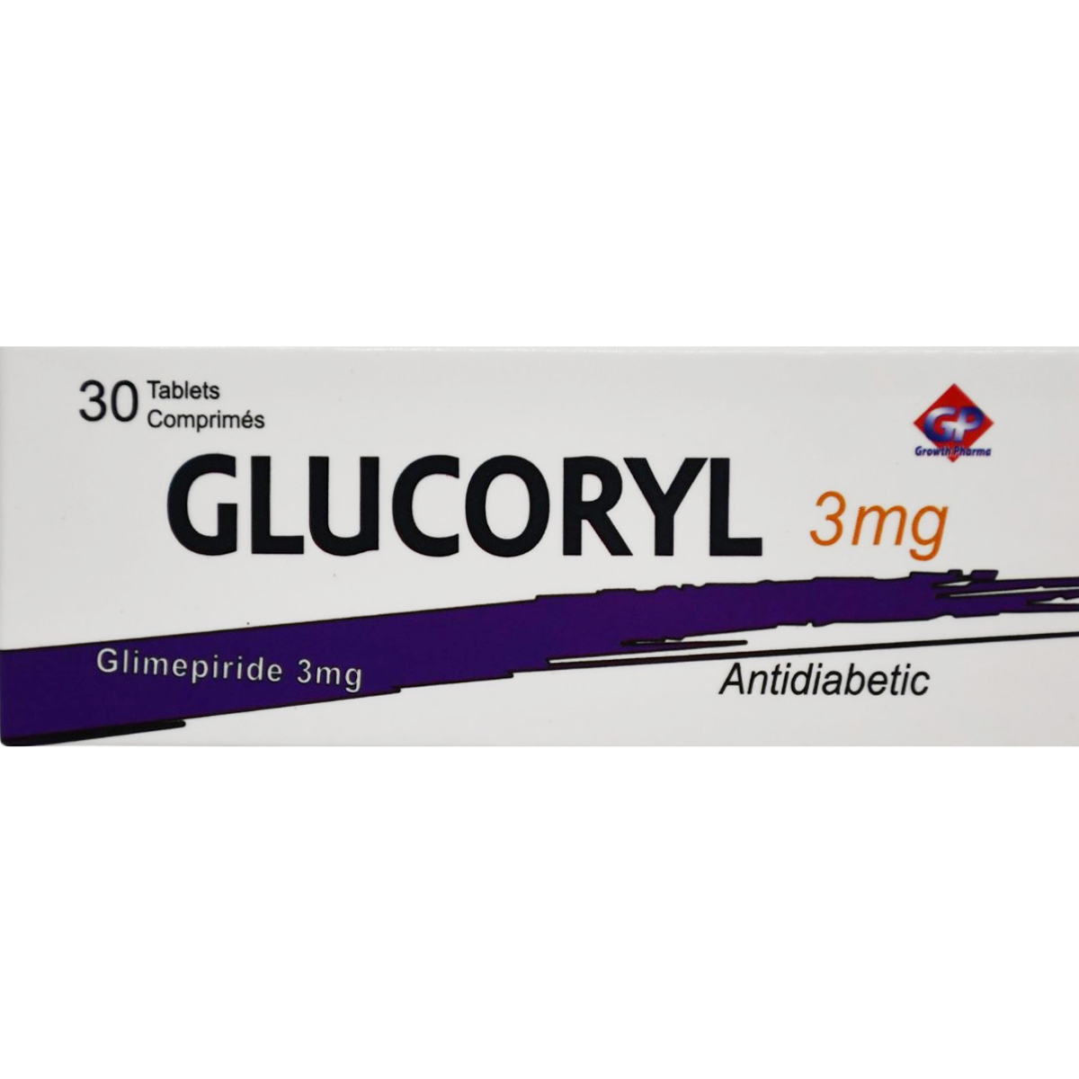 Glucoryl 3mg 30 Tablets image number 0