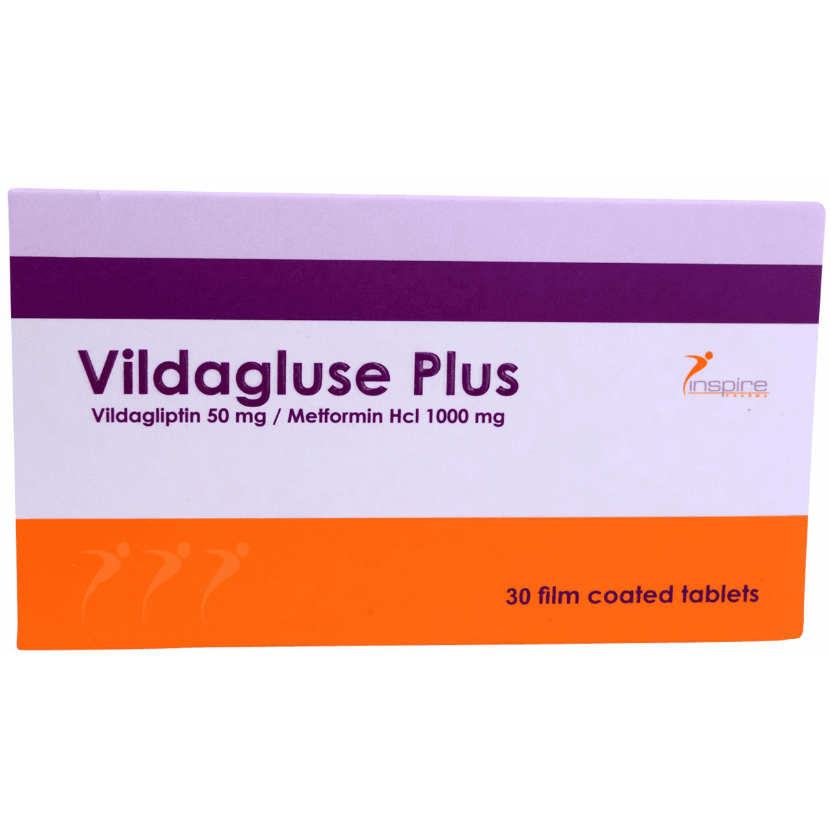 Vildagluse Plus50mg/1000mg30 Film Coated Tablets image number 0