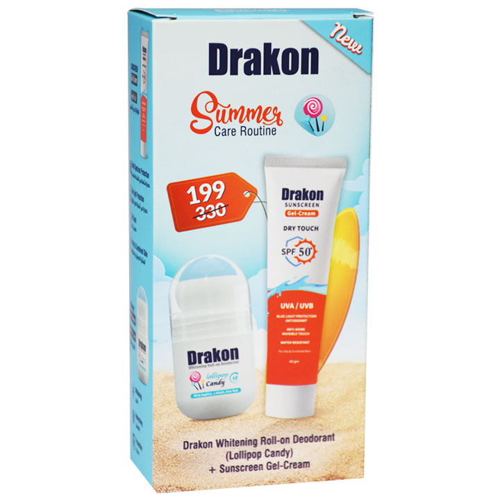 Drakon (Roll On Lollipop 50ml+ Sun Screen Gel Cream 60ml) (Offer Pack) image number 0