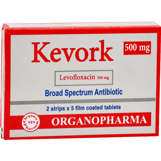 Kevork 500mg 10 Film Coated Tablets image number 0