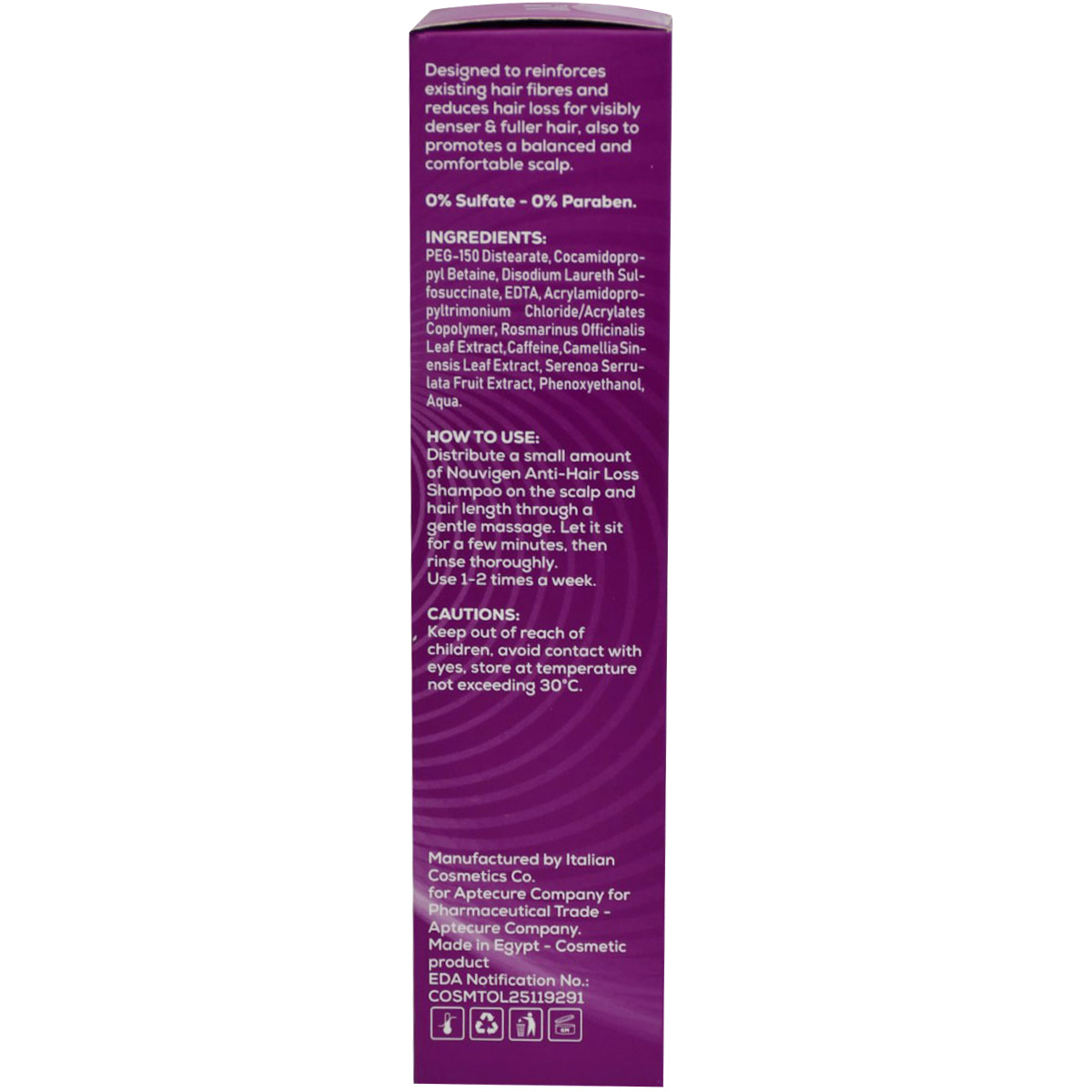 Nouvique Nouvigen Anti Hair Loss Shampoo 200 ml image number 1