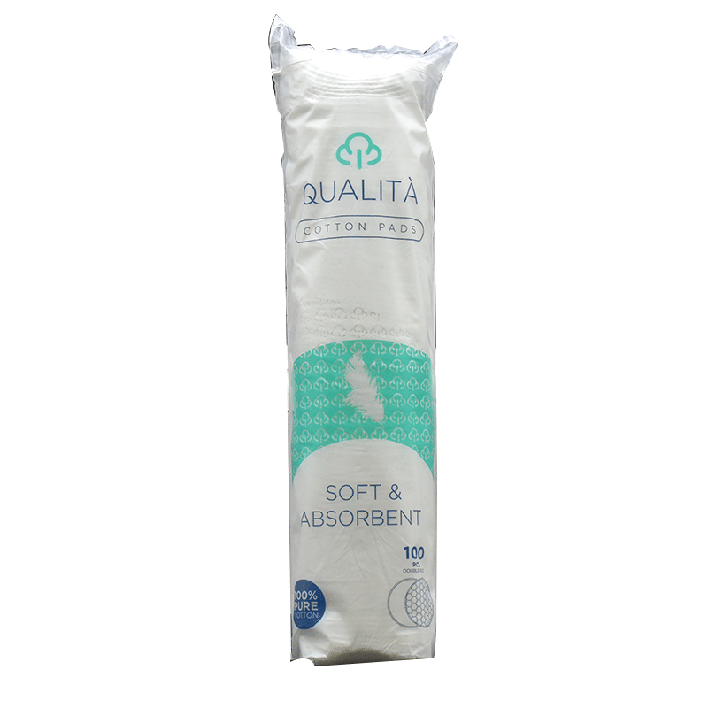 Qualita Cotton Pads Soft & Absorbent100pcs image number 0