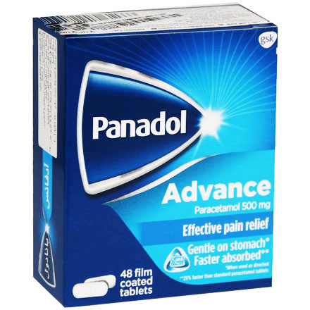 Panadol Advance 500mg (Optizorb) 48 Tablets image number 0