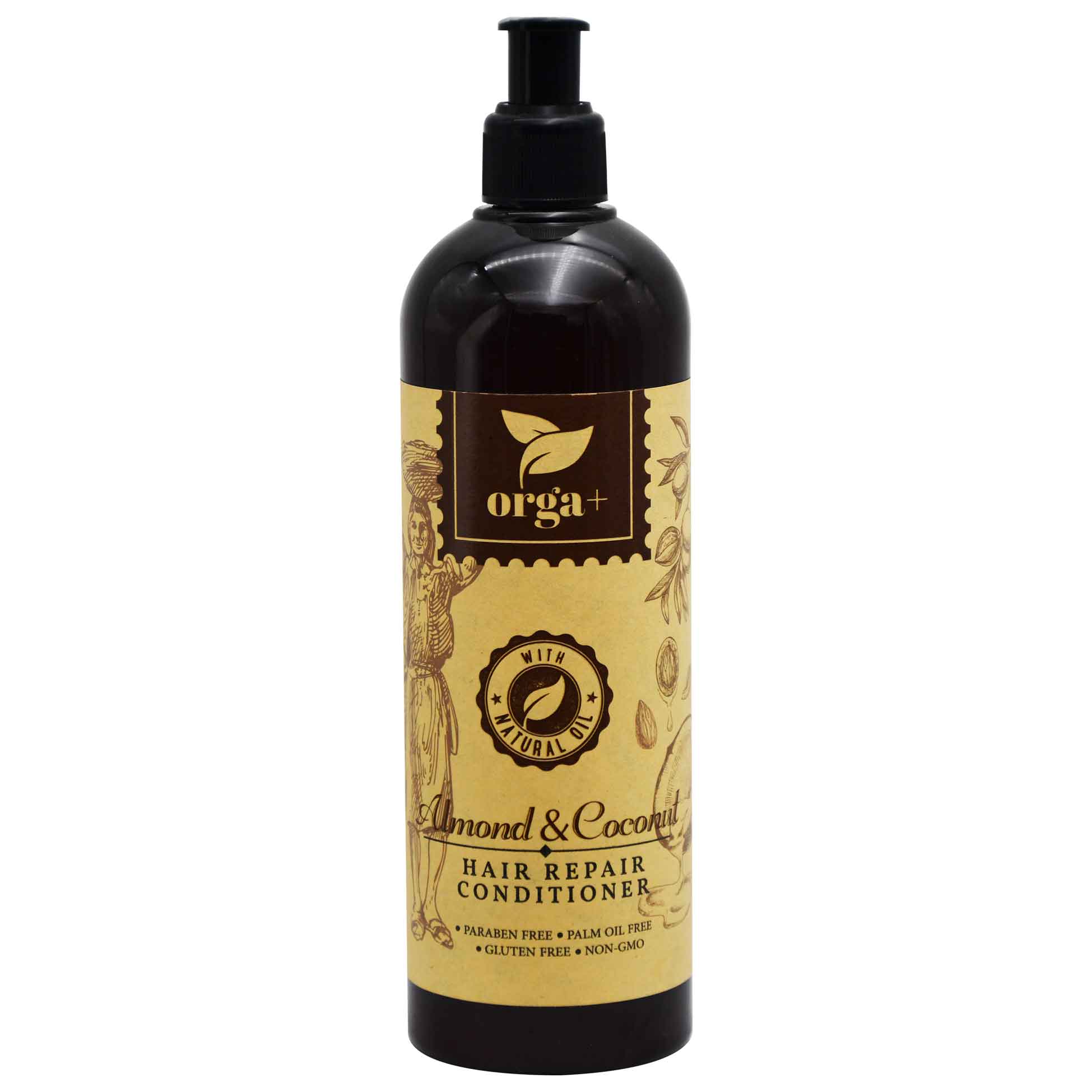 Orga+ Almond and Coconut Hair Repair Conditioner 500ml image number 0