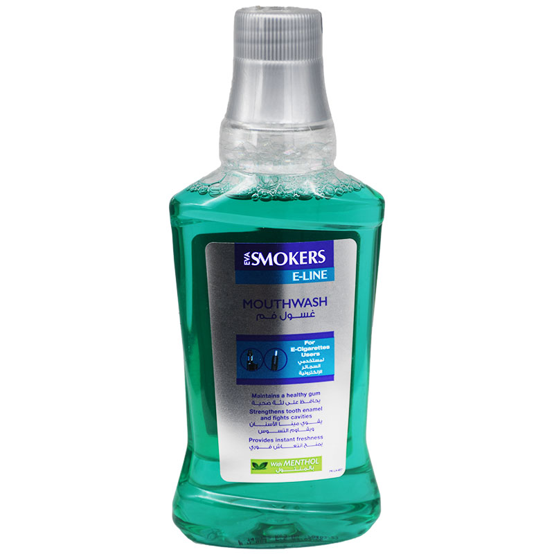 Eva Smokers E-Line Mouth Wash Menthol 250ml image number 0