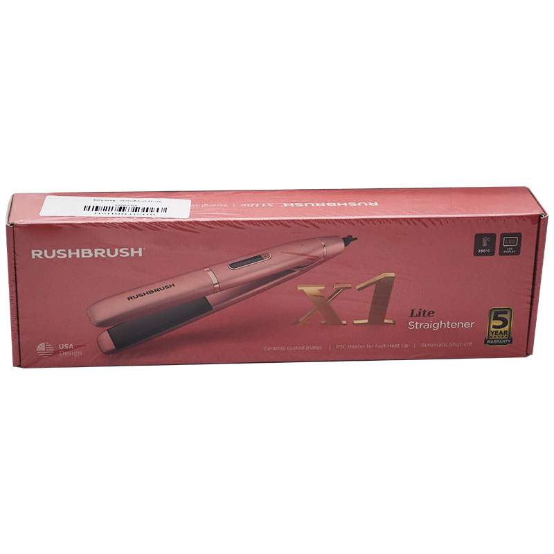 Rush Brush X1 Lite Straightener Rose Gold/Rb-X1Lite image number 0