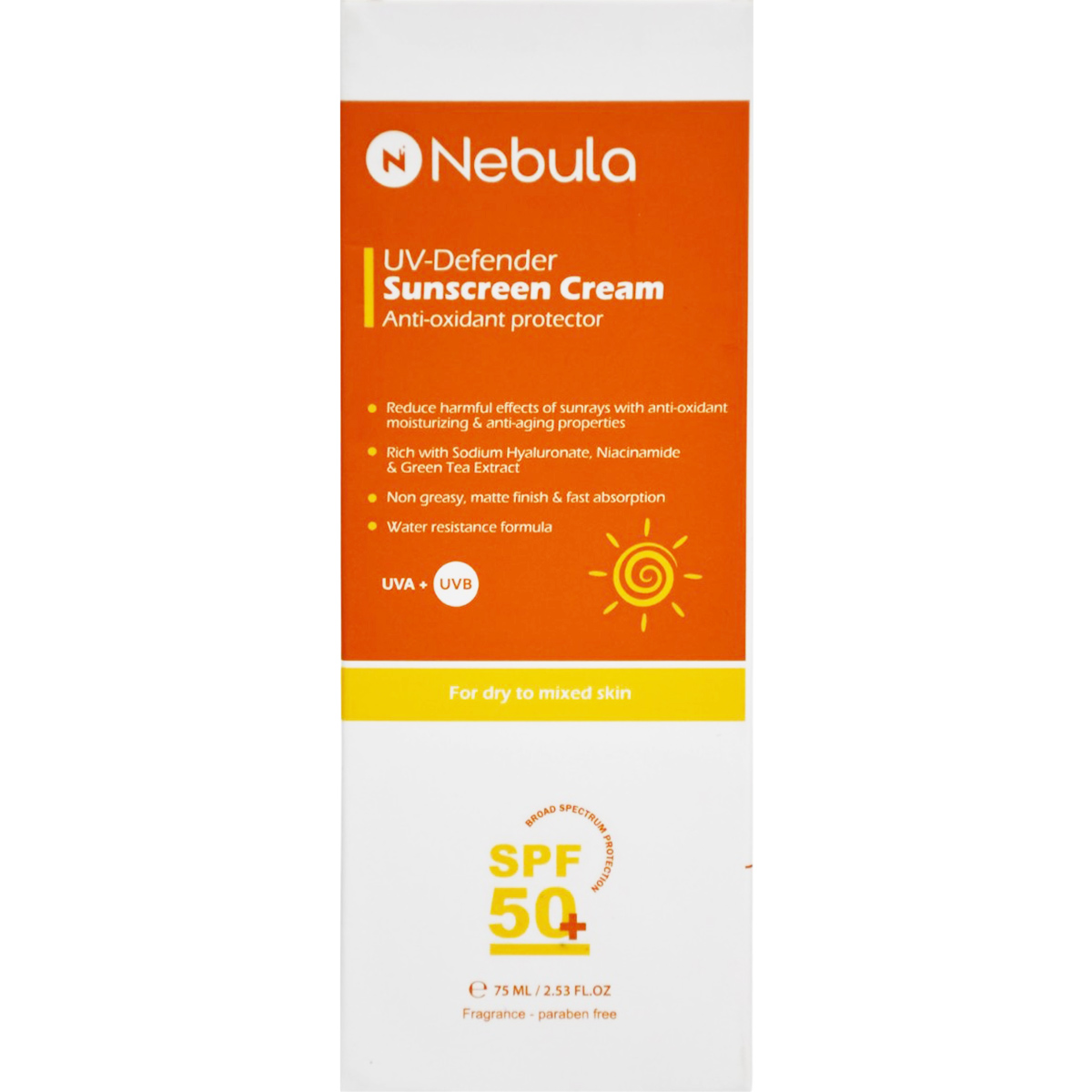 Nebula UV Defender Sunscreen SPF (50+) Gel 75ml image number 0
