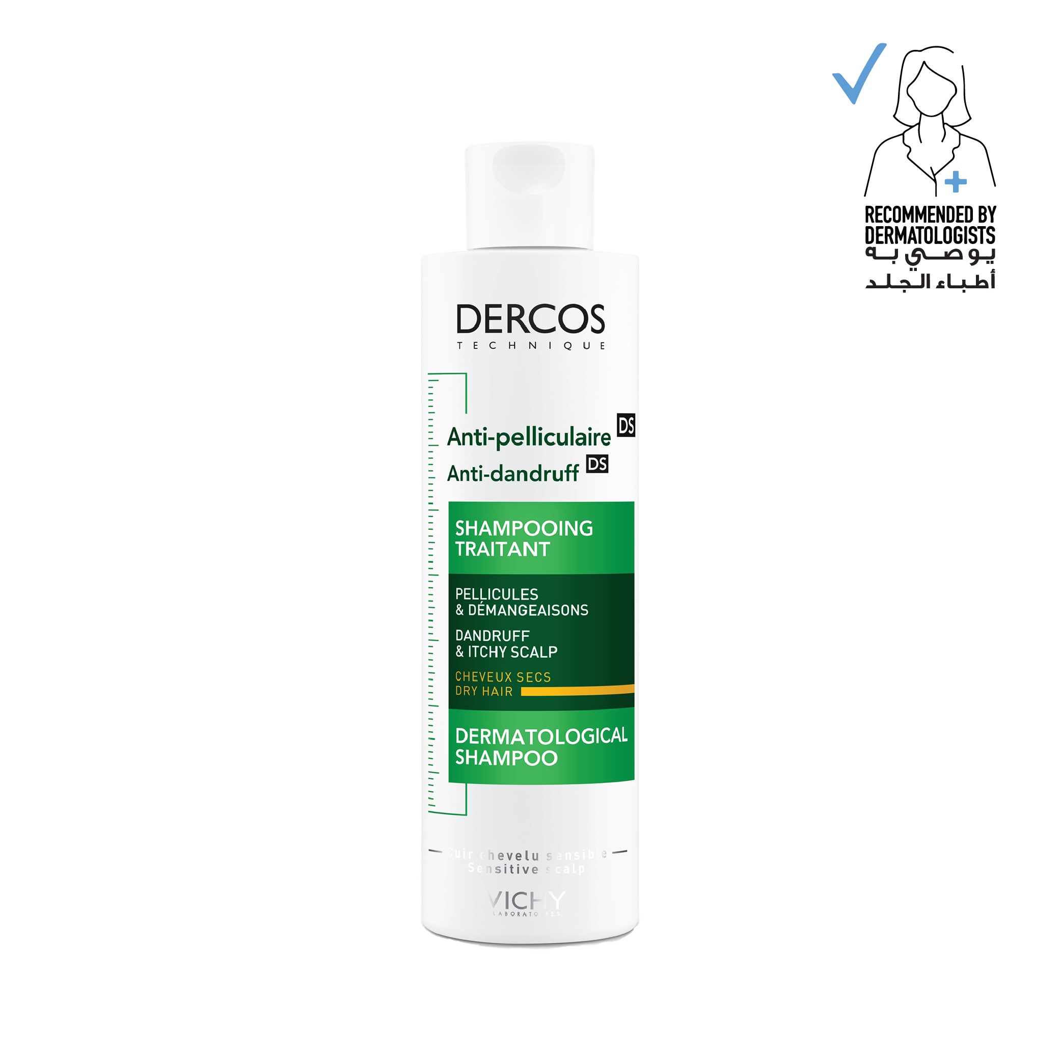 Vichy Dercos Antidandruff Dry Hair Shampoo 200ml image number 0