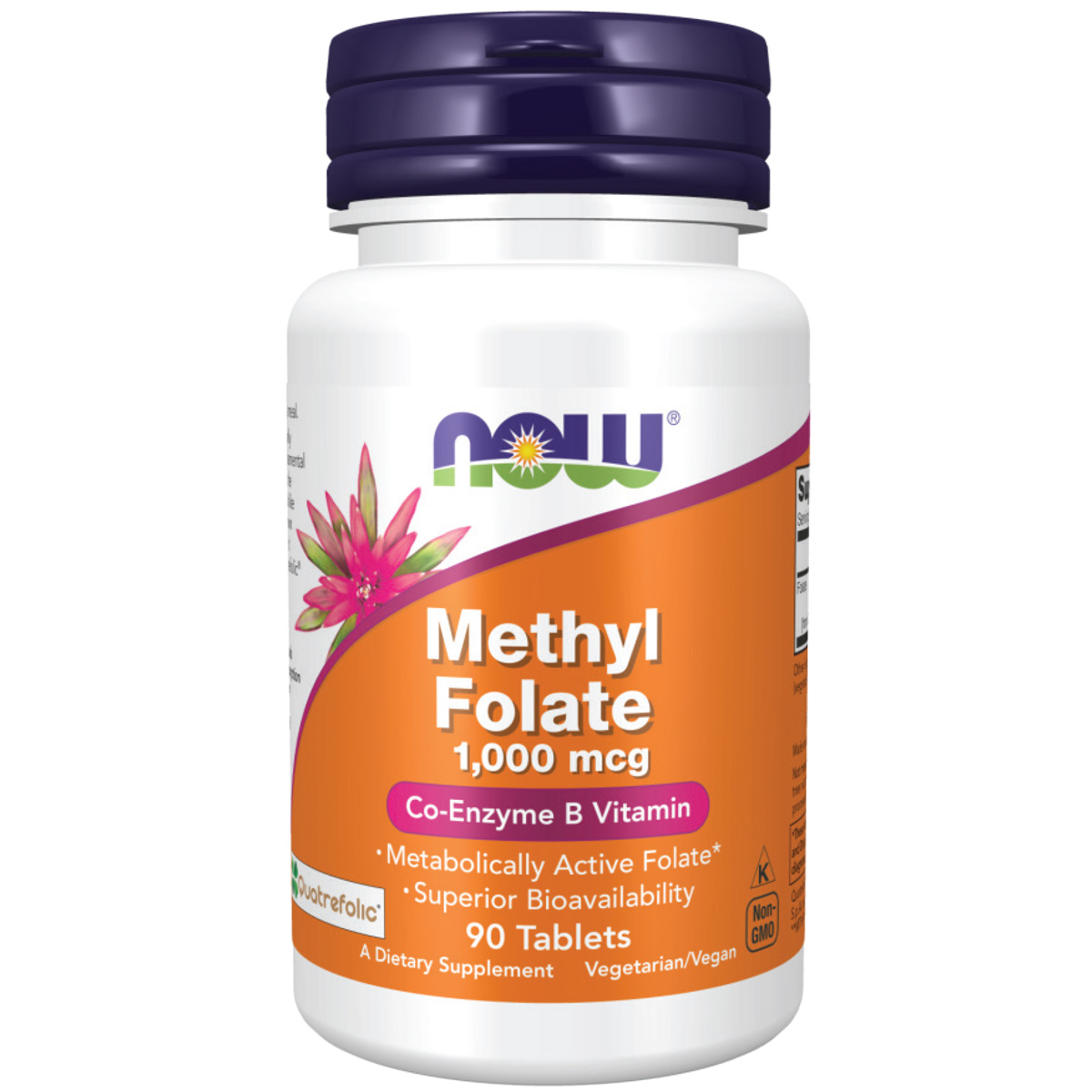 Now Methyl Folate 1000 &mu;g 90 Tablets image number 0