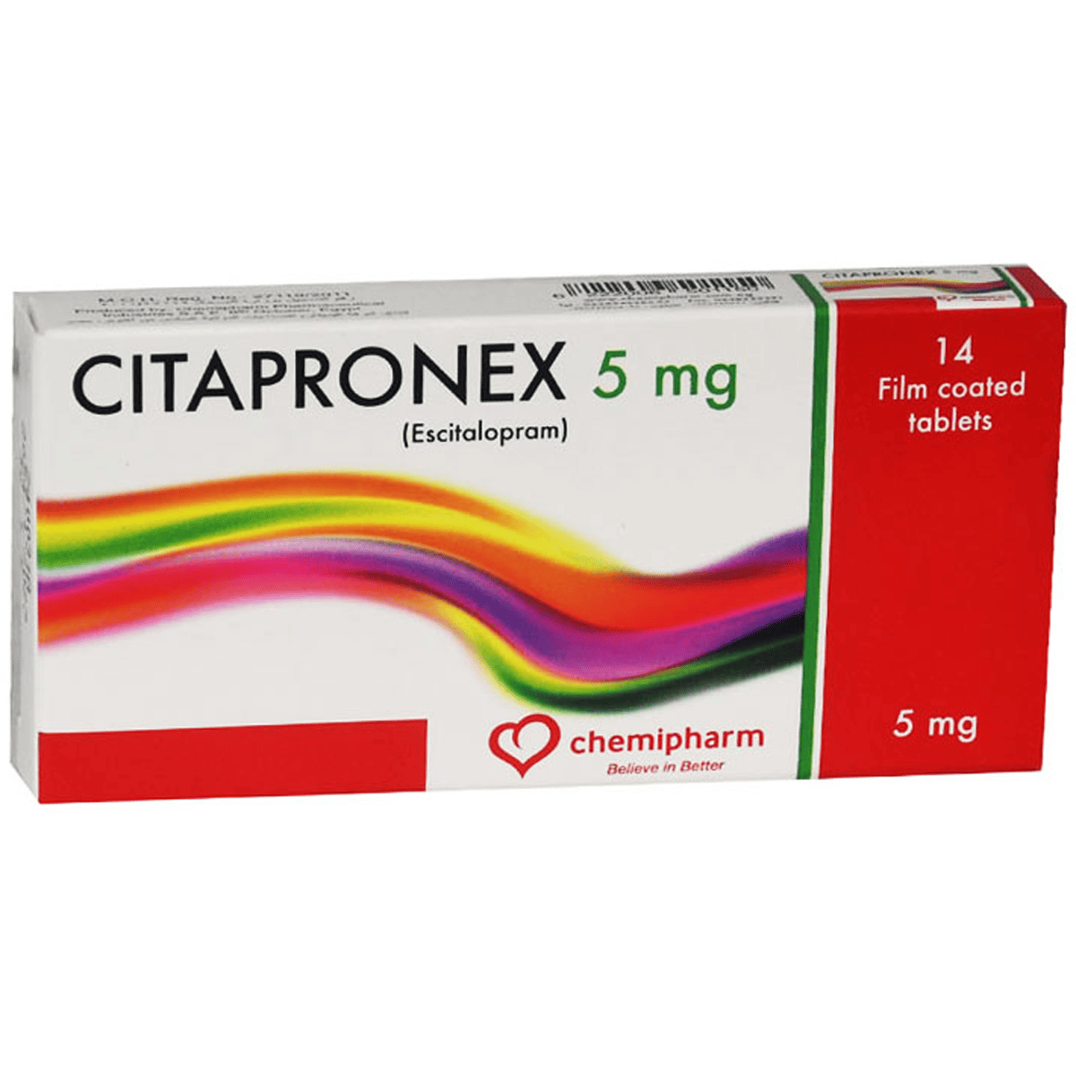 Citapronex 5mg 14 Film Coated Tablet image number 0