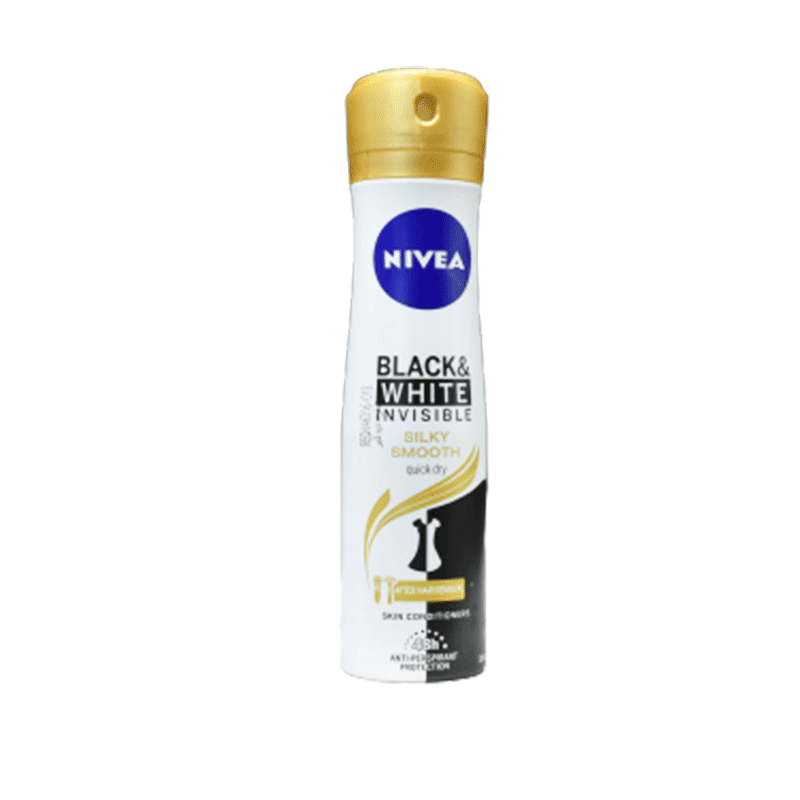 Nivea Black & White Invisible Silky Smooth Deodorant for Women 150ml image number 0