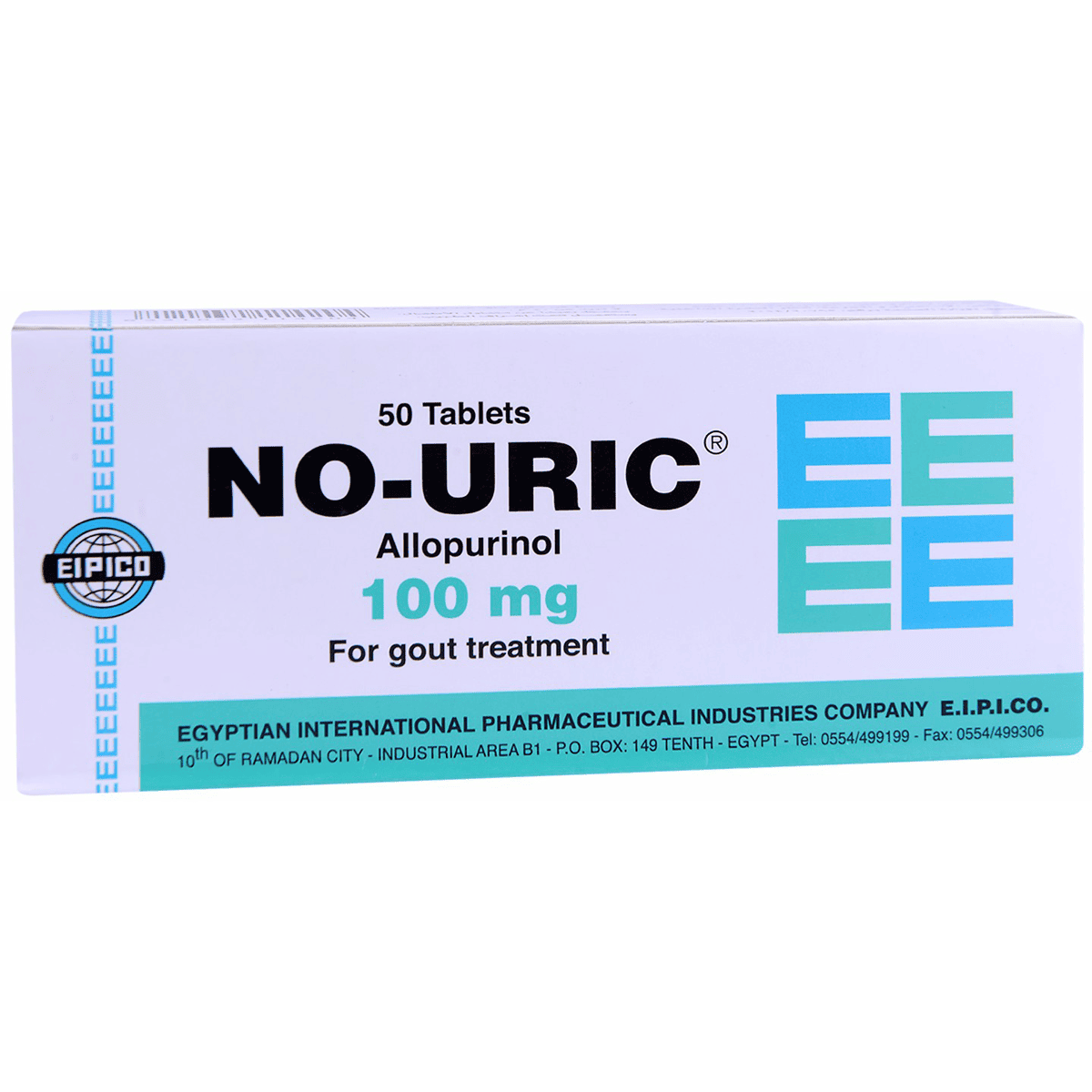 No Uric 100mg 50 Tablets image number 0