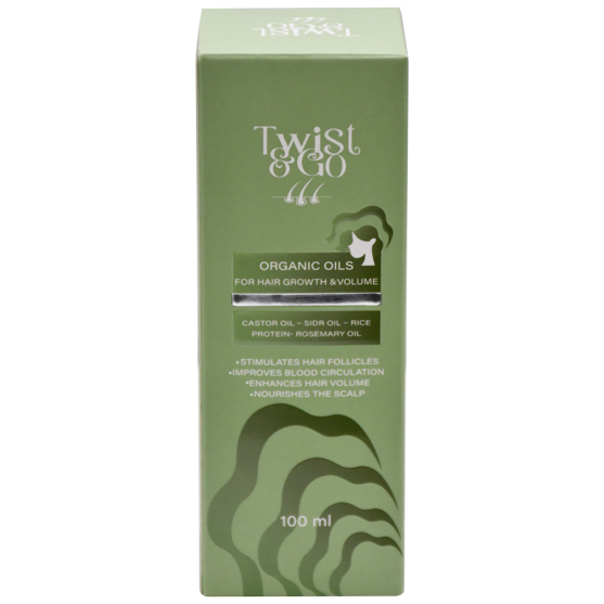 Twist and Go Organic Oils for Hair Growth and Volume 100ml image number 0