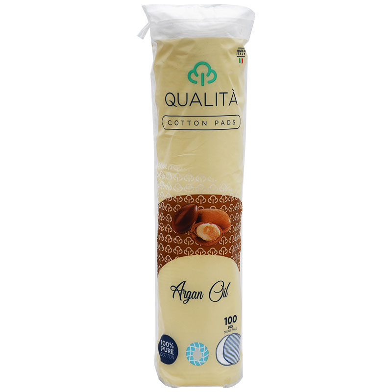 Qualita Cotton Pads Argan Oil 100 Pieces image number 0