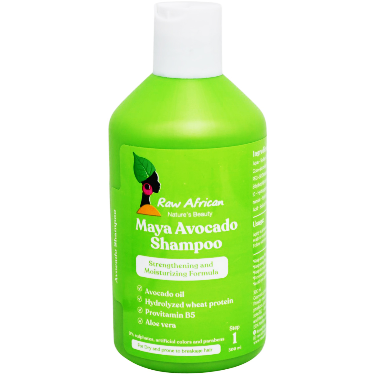Raw African Maya Avocado Shampoo 300ml image number 0