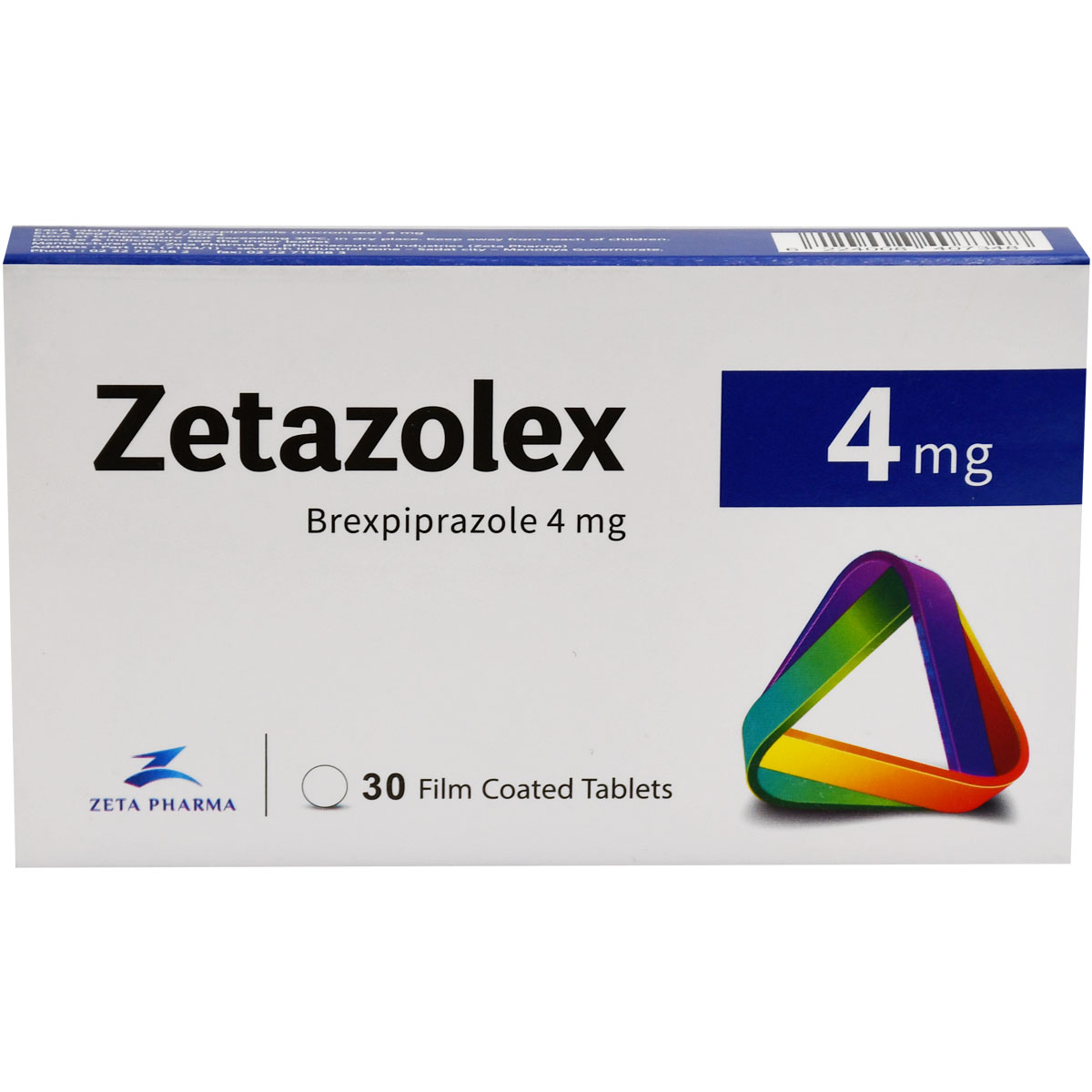 Zetazolex 4mg 30 Film Coated Tablets image number 0