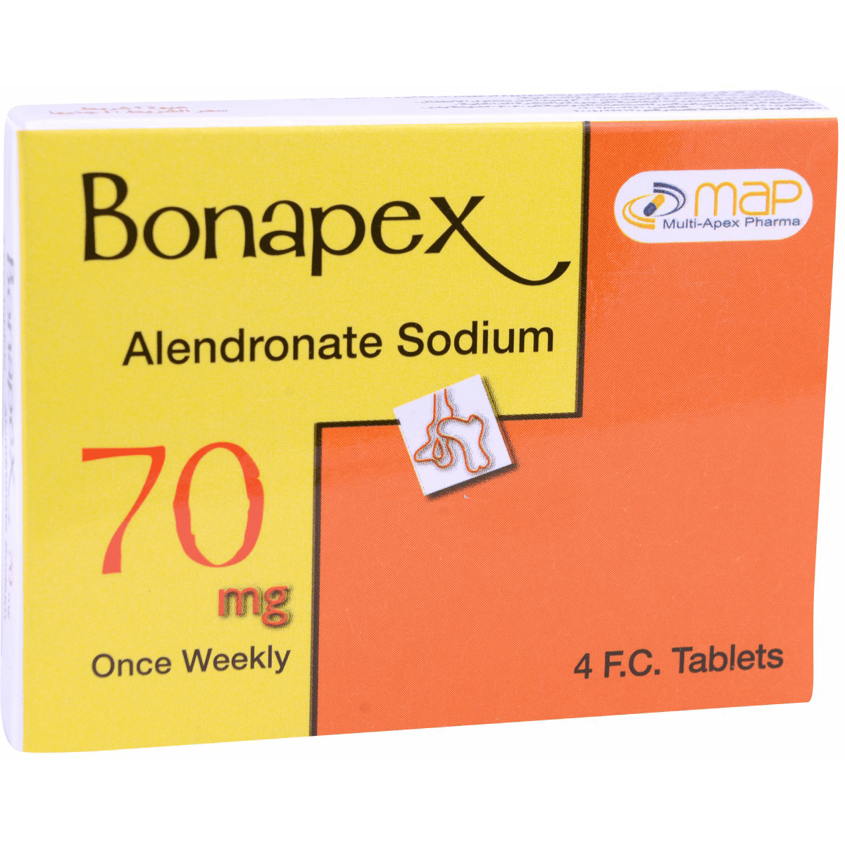 Bonapex 70mg 4 Tablets image number 0