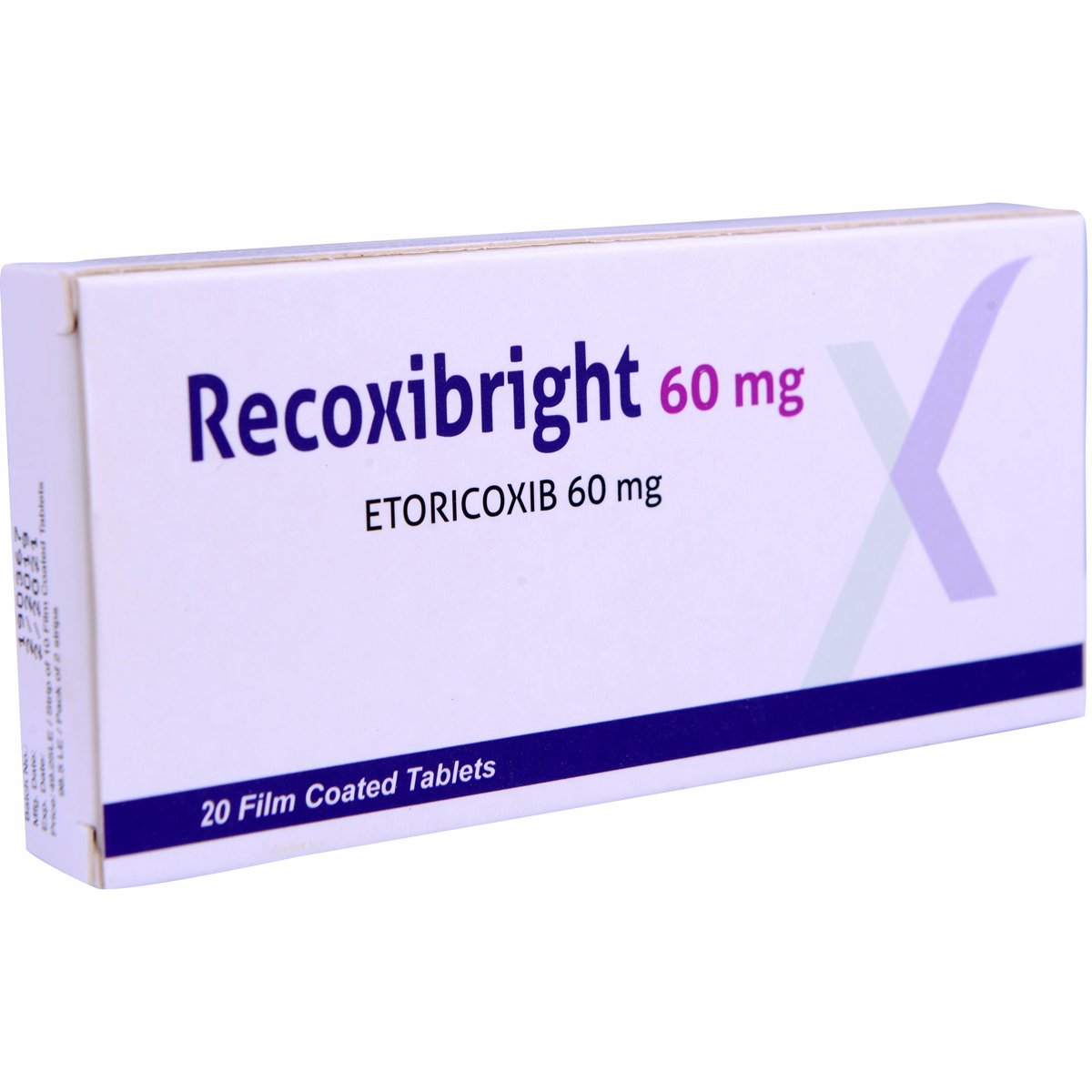 Recoxibright 60mg 20 Film Coated Tablets image number 0