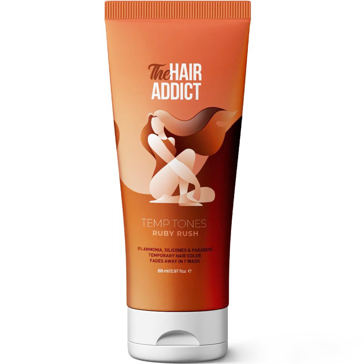 The Hair Addict Temporary Hair Color Ruby Rush 88ml image number 0
