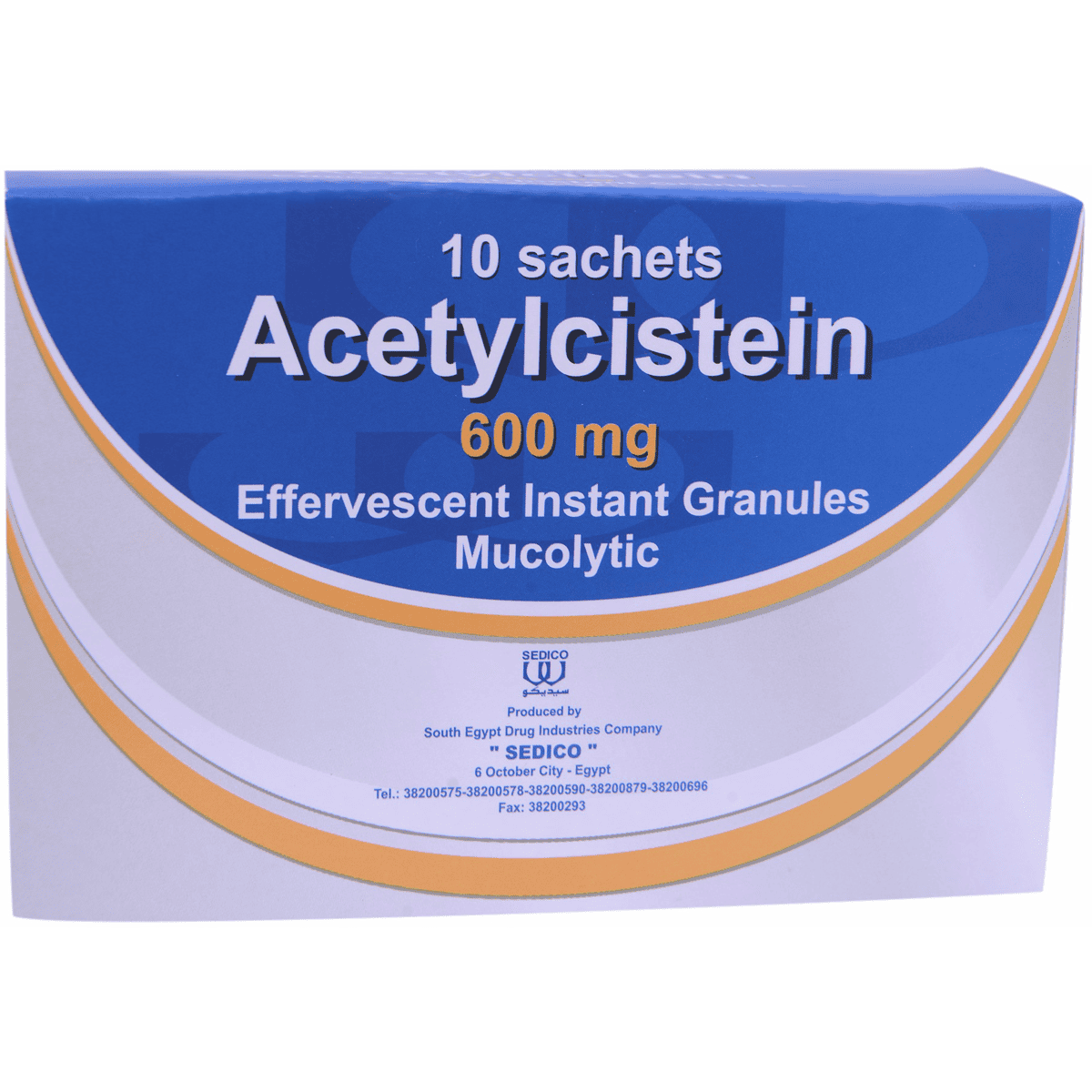 Acetylcistein 600mg 10 Sachets image number 0