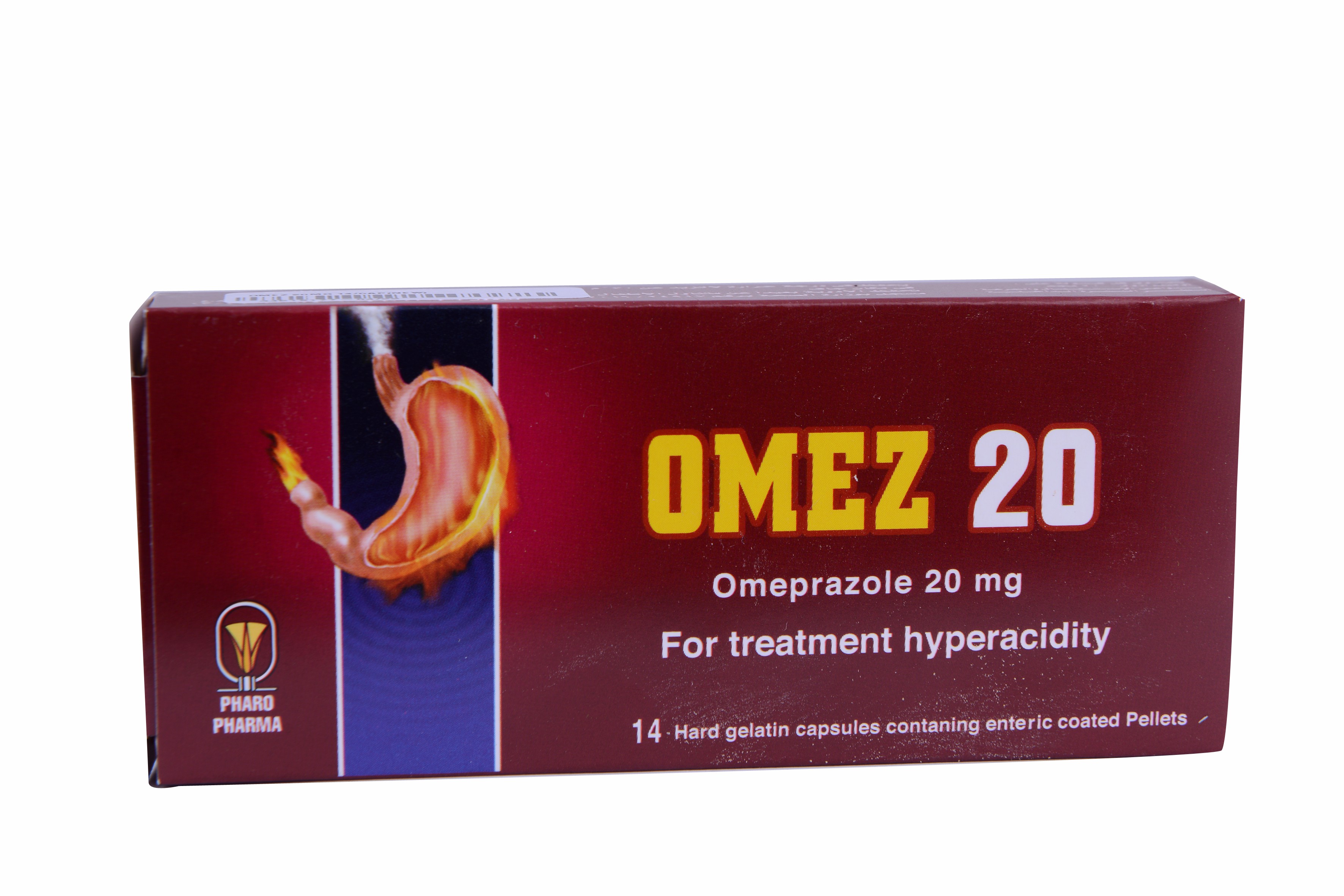 Omez 20mg 14 Capsules image number 0