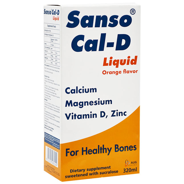 Sanso Cal-D Orange Flavor Liquid 320ml image number 0