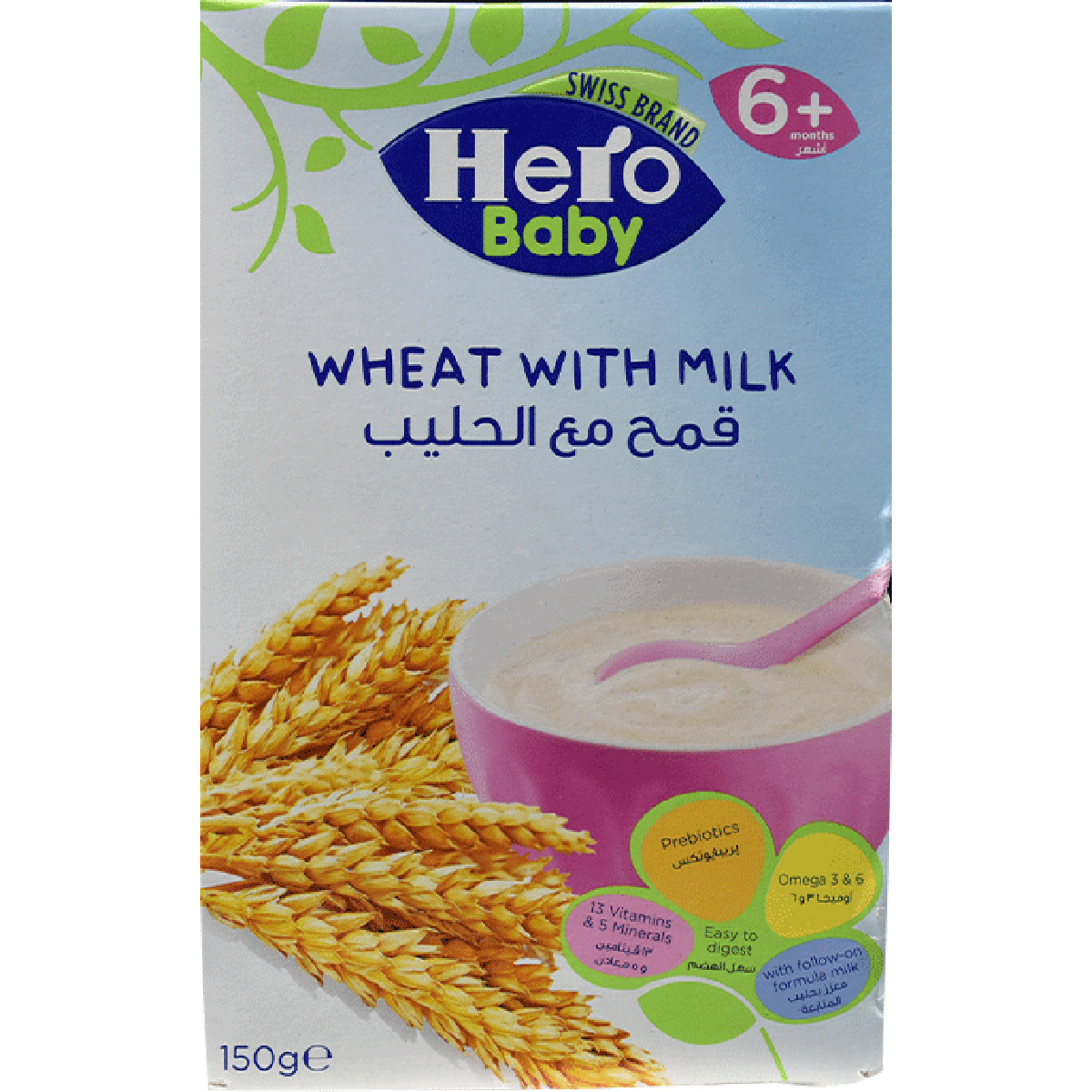 Hero Baby Wheat Cereal with Milk 150gm image number 0