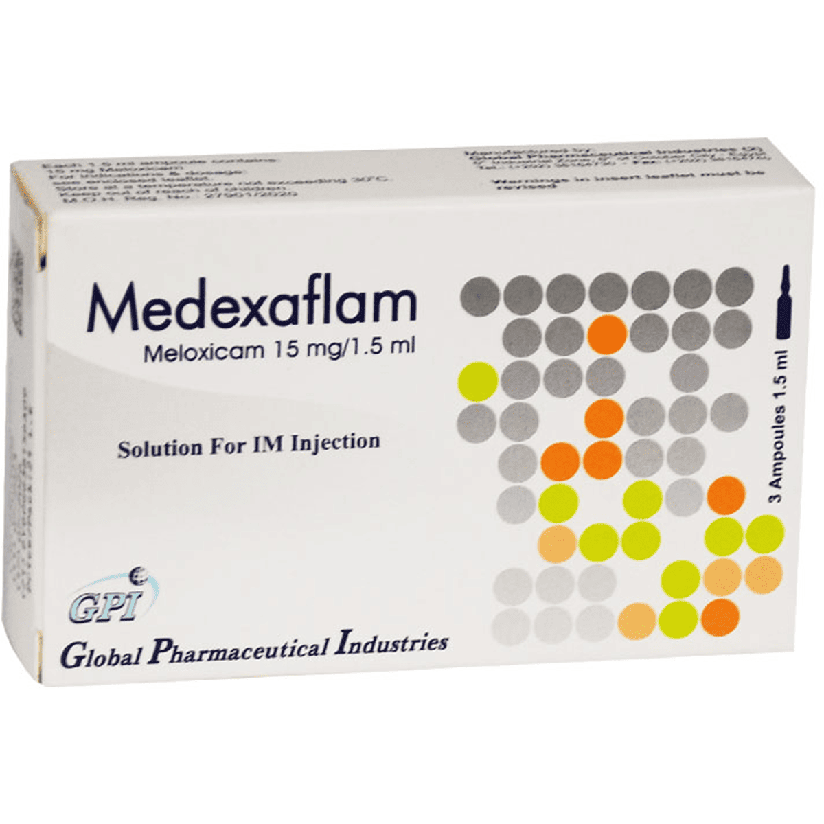 Medexaflam 15mg/1.5ml Intra Mascular 3 Ampoules image number 0