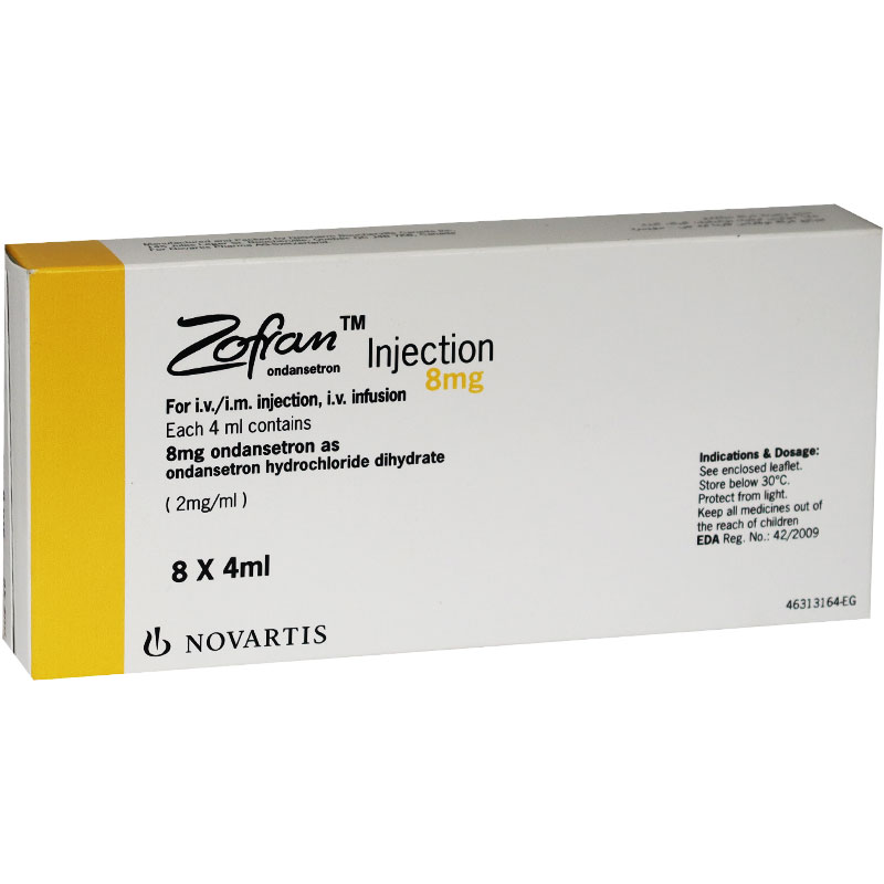 Zofran 8mg/4ml 8 Ampoules image number 0