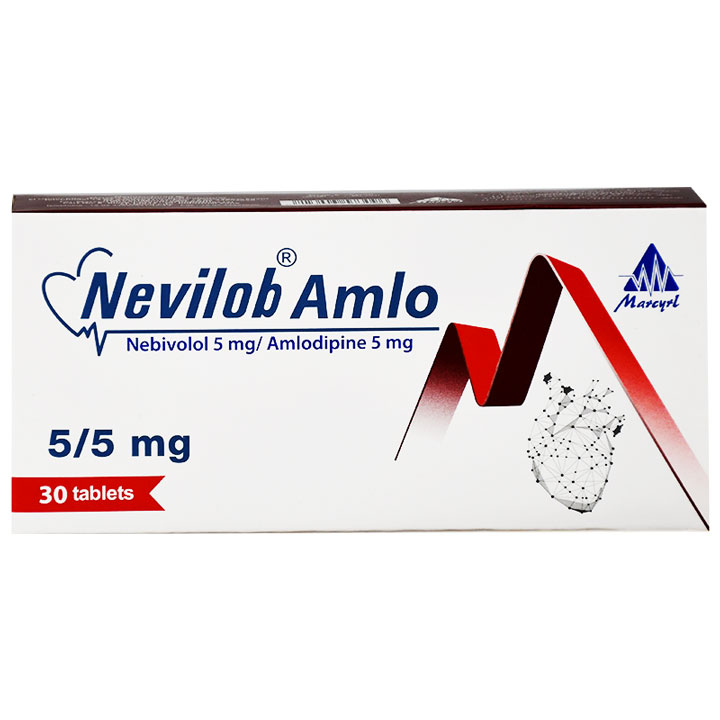 Nevilob Amlo 5/5mg 30 Tablets image number 0