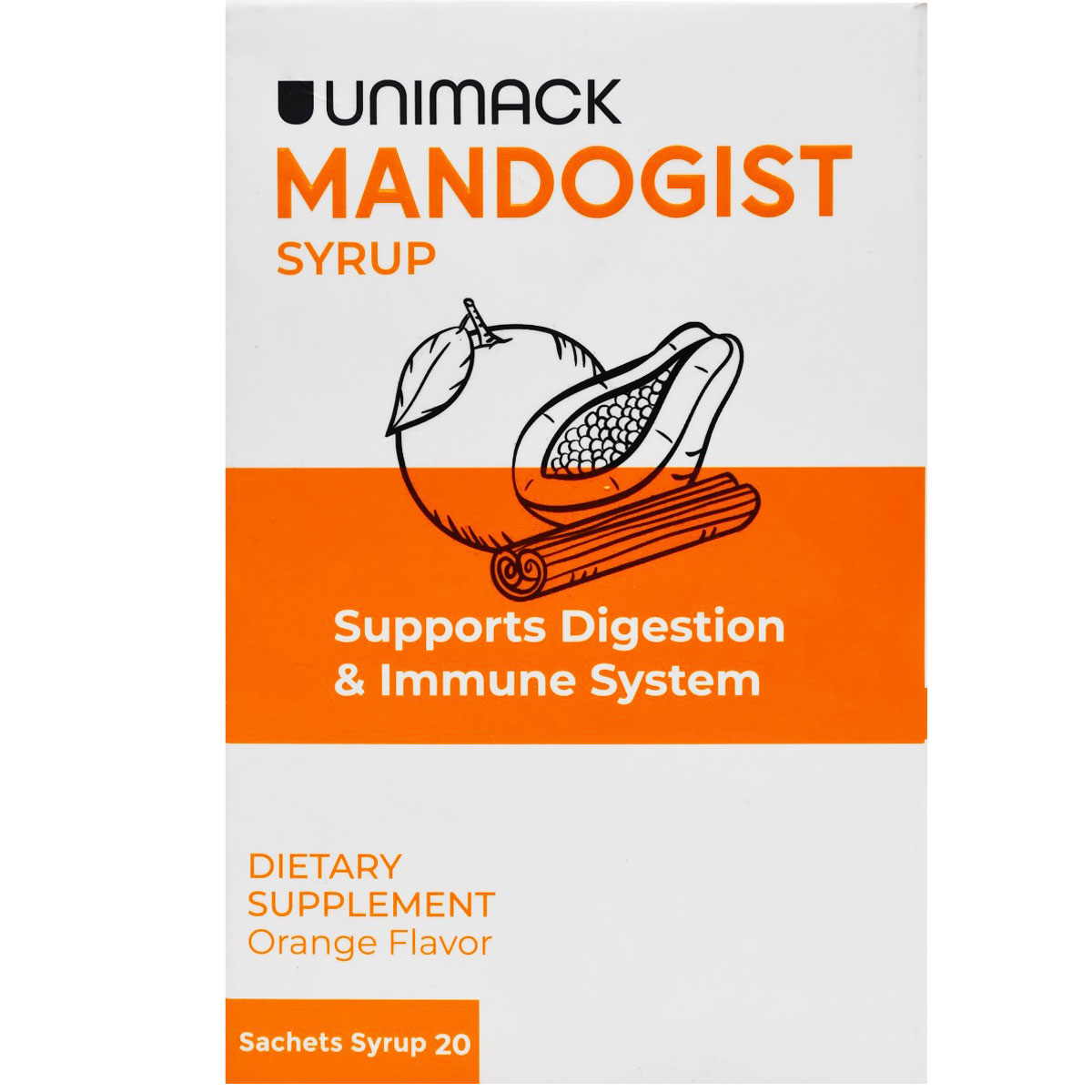Mandogist (Orange Flavor) Syrup 20 Sachets image number 0